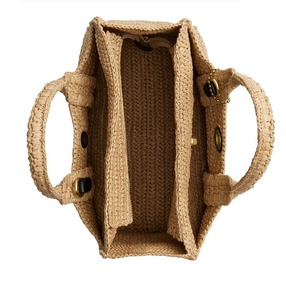 ❤️Coach Straw Cargo Tote 26 - Picture 6 of 11